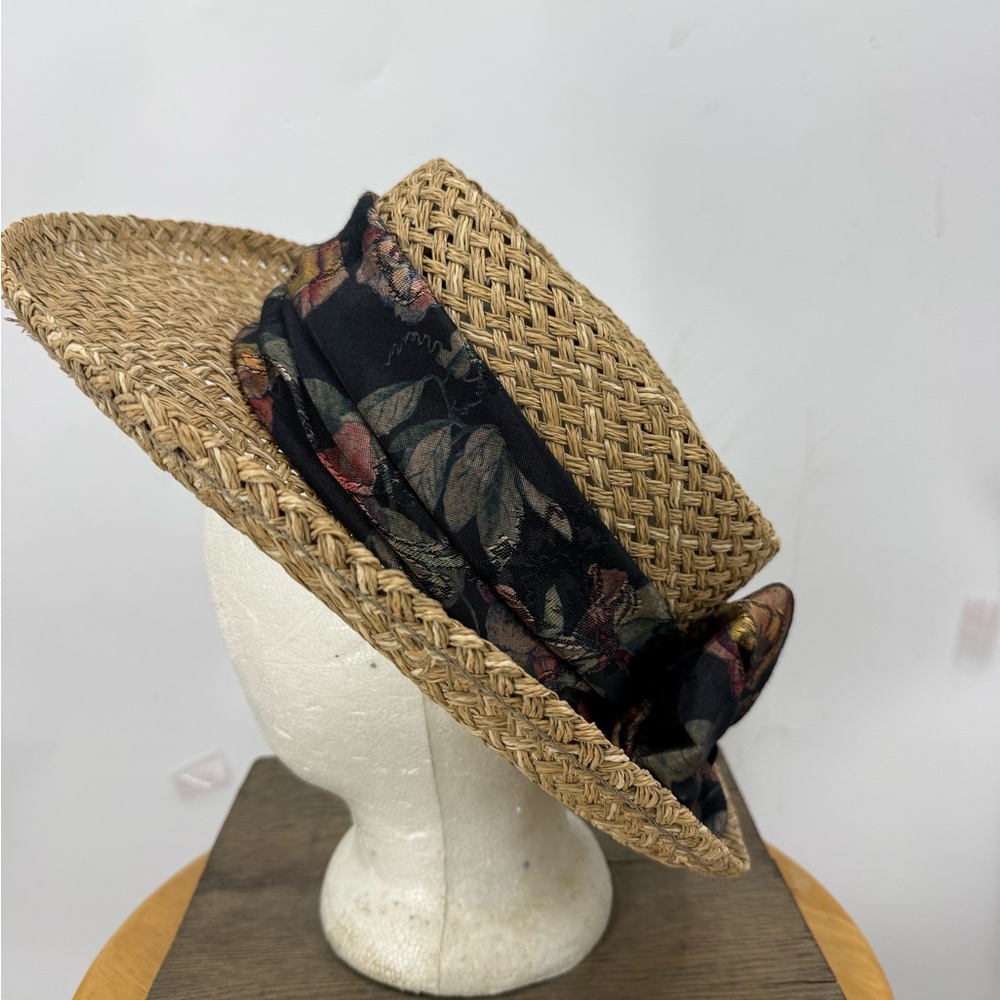 Summer Rules by Firethorn straw satin bow hat